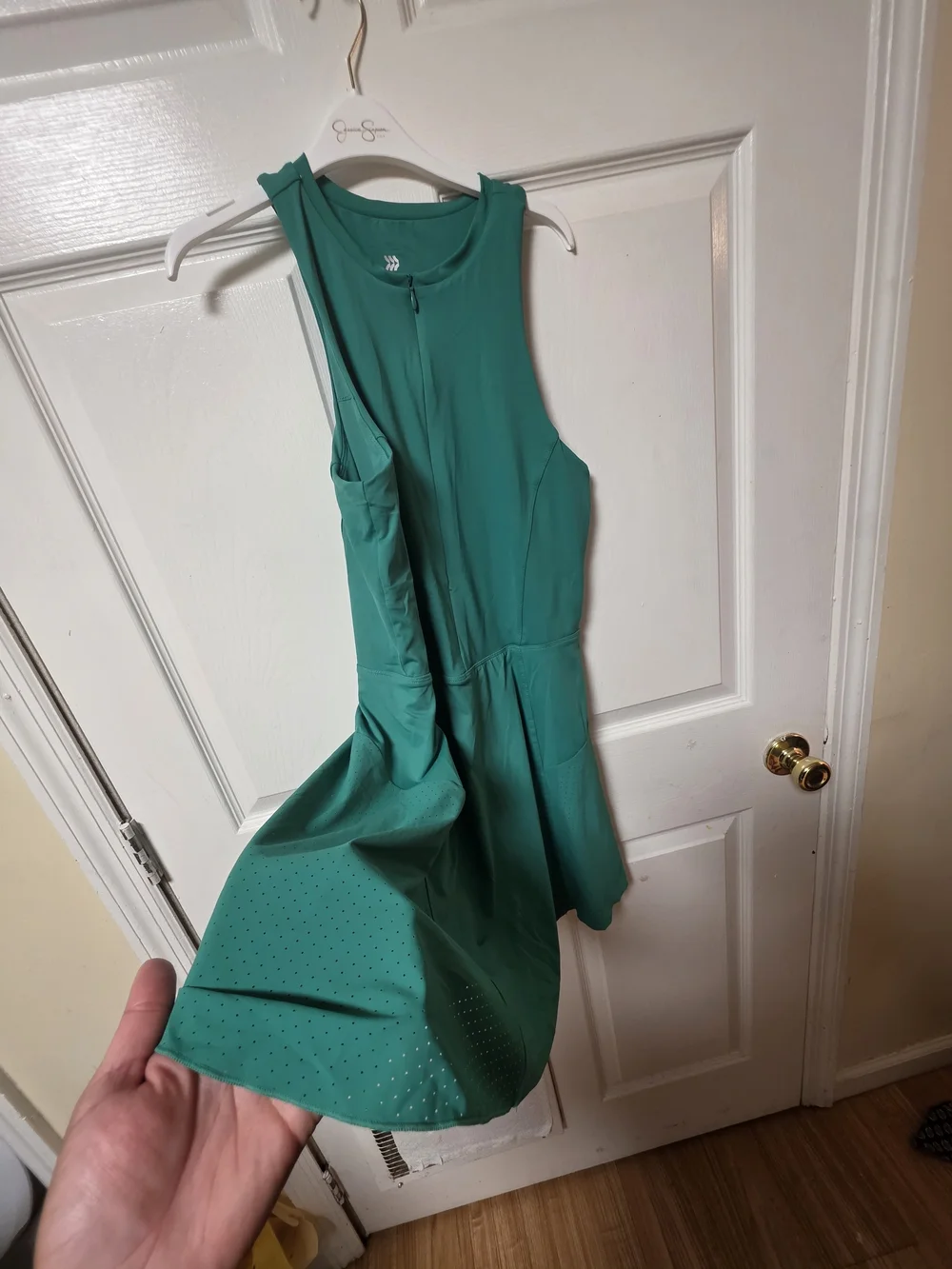 All In Motion Women's Active Dress with Built-in Shorts & Pockets - Green Size M - Picture 3 of 9